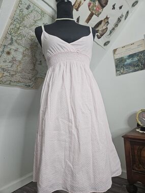 Pink Cotton y2k Polka Dot Sundress